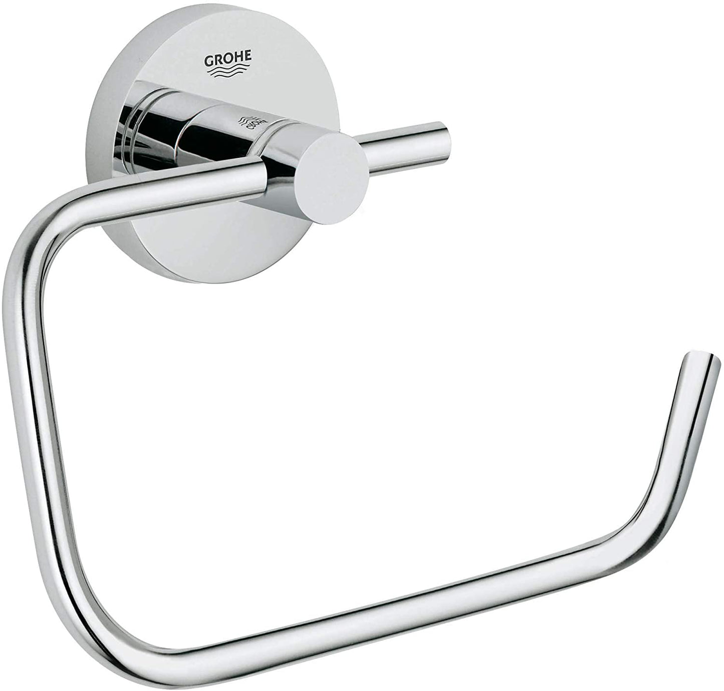 GROHE Essentials Paper Holder with Lid Silver