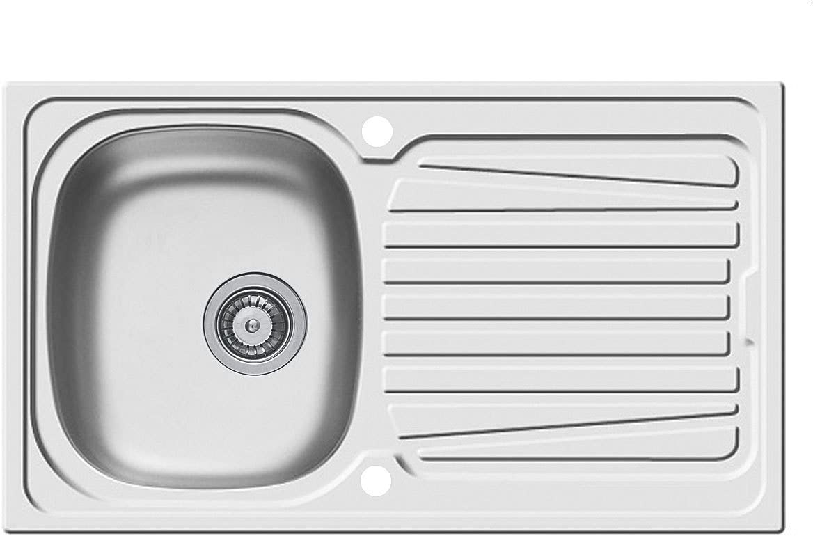 Pyramis Sparta (86 x 50) 1B 1D Stainless Steel Sink Rotary Rotary Kitchen Sink Countertop Sink