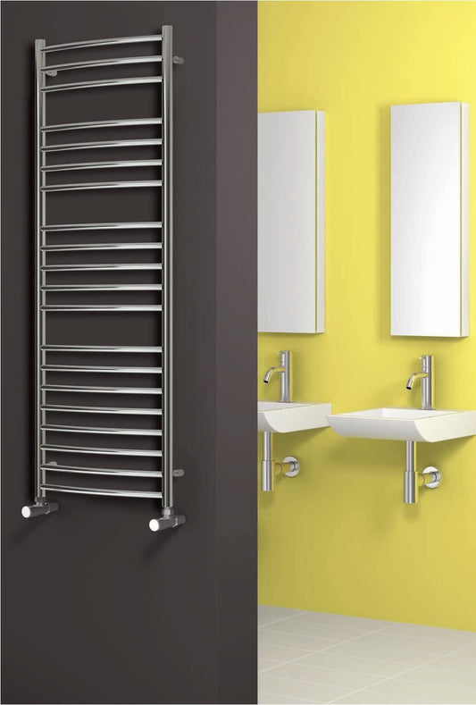 Reina Eos Curved Stainless Steel Designer Radiator | 600 x 1500 | RNS-ES6150