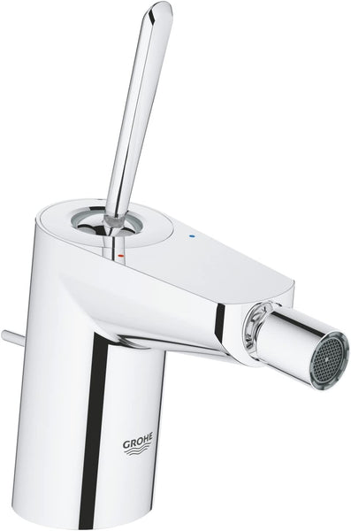 GROHE 24036000 Eurodisc Joy Bidet Tap (Pop-Up Waste, Ball-Joint Spout, Ecojoy and Starlight)