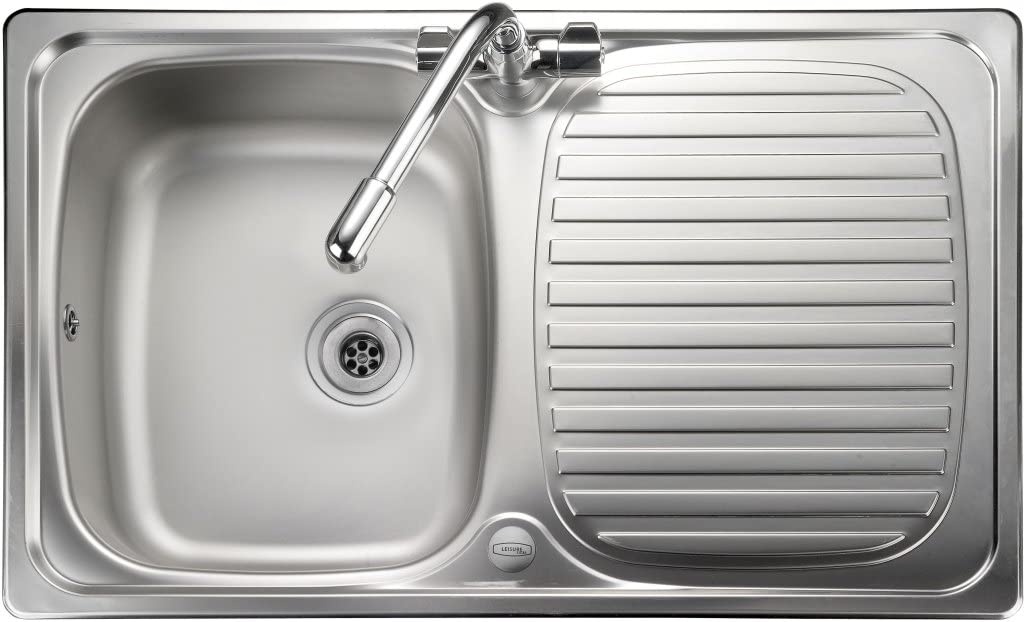 Leisure LR8001 Sink with Top-Mounted Sink, Rectangular, Stainless Steel, 1 Bowls, Rectangular