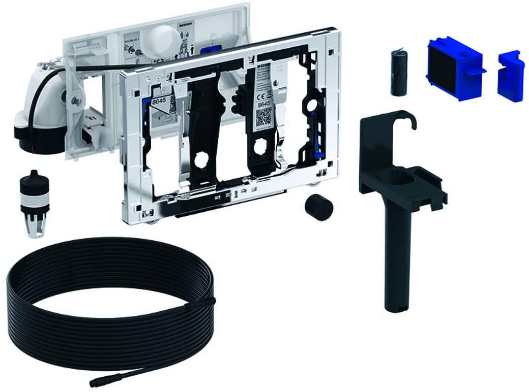 Geberit DuoFresh 115.051.BZ.1 Anthracite (with Manual Release, Flush-Mounted Cistern 12 cm, for Sigma Actuator Plates)