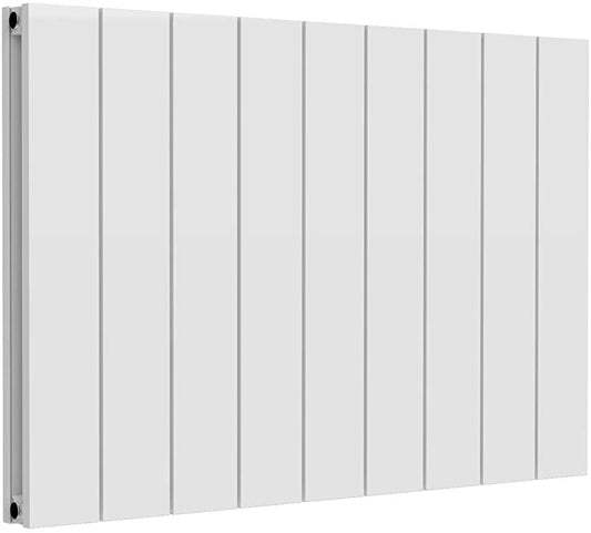 Reina Casina Aluminium White Double Panel Horizontal Designer Radiator 600mm x 850mm - Central Heating