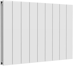 Reina Casina Aluminium White Double Panel Horizontal Designer Radiator 600mm x 850mm - Central Heating
