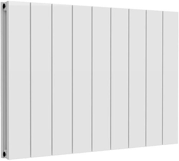 Reina Casina Aluminium White Double Panel Horizontal Designer Radiator 600mm x 850mm - Central Heating