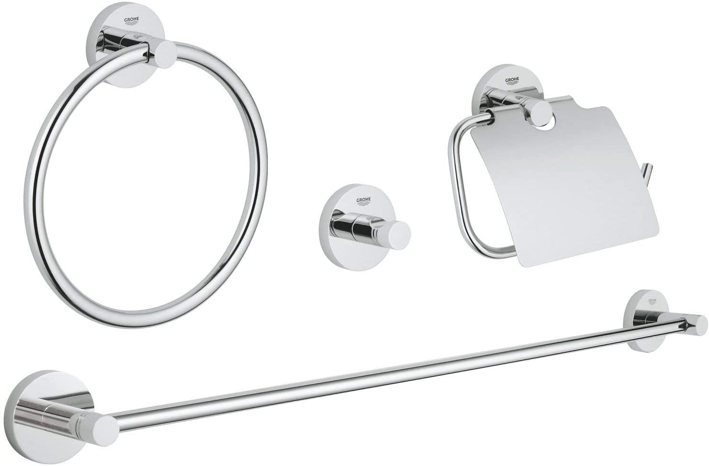 GROHE Essentials Set of Accessories-Silver