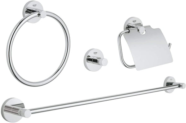 GROHE Essentials Set of Accessories-Silver