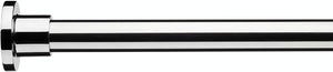 Croydex Superline Stainless Steel Modular Shower Rod Kit with Ceiling Support and Curtain Rings Can Be Fitted L-Shaped, Large L-Shaped, U-Shaped or Straight