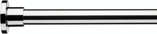 Croydex Superline Stainless Steel Modular Shower Rod Kit with Ceiling Support and Curtain Rings Can Be Fitted L-Shaped, Large L-Shaped, U-Shaped or Straight