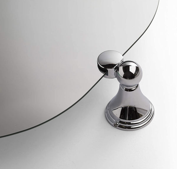 Croydex Westminster Wall Mounted Mirror with Zinc Alloy Construction, Chrome