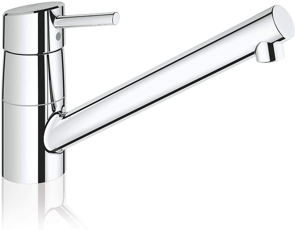 GROHE 32659001 Concetto Kitchen Tap (Low Spout, 140 Degree Swivel Range and Starlight) - Chrome