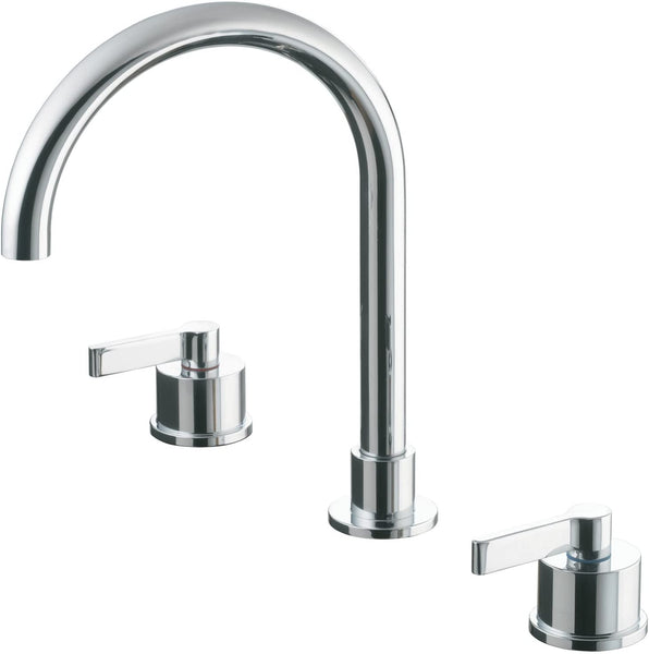 Ideal Standard Silver 3 tap hole basin mixer in chrome. E0062AA