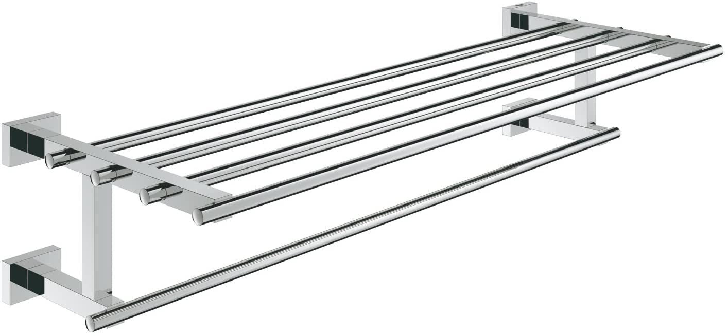 Grohe 40512001 Essentials Cube Towel Rail -Silver