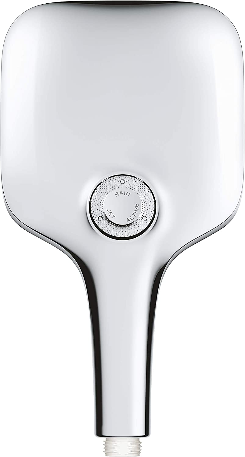 Grohe Rainshower 130 SmartActive Cube 26582000 Shower Head 3 Jet Types Chrome