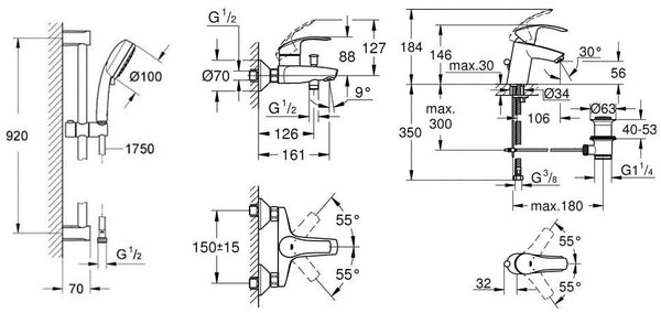 GROHE # 33300002 + 27788001 + 33265002