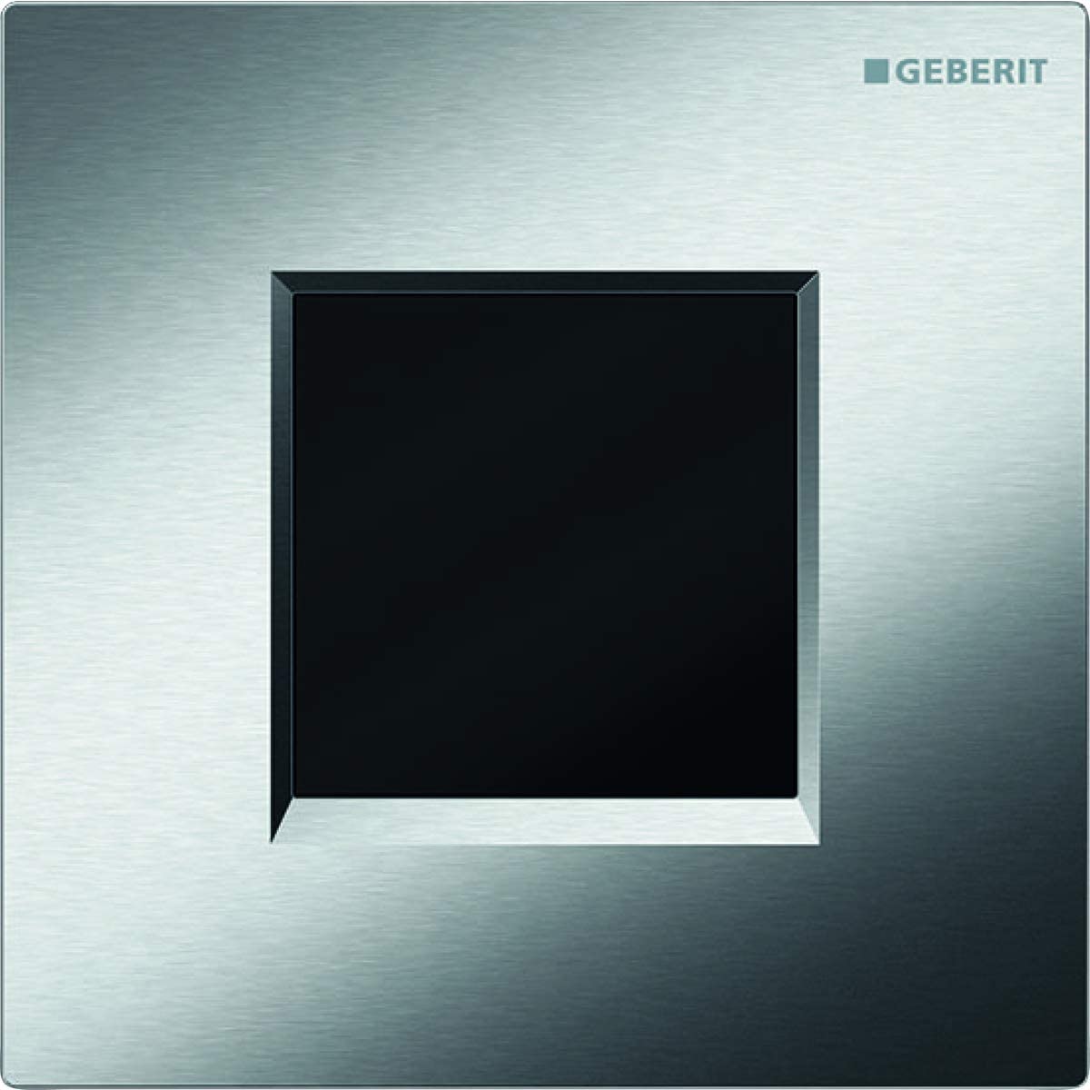 Geberit Sigma30 Urinal Flush Battery Brushed/Gloss/Brushed - Flush Bathrooms