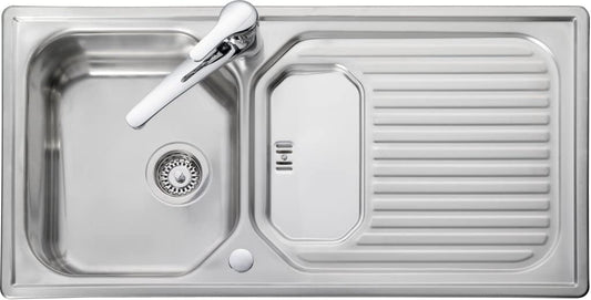 Leisure Aqualine AQ9851 Top-Mounted Sink Rectangular Stainless Steel Rectangular