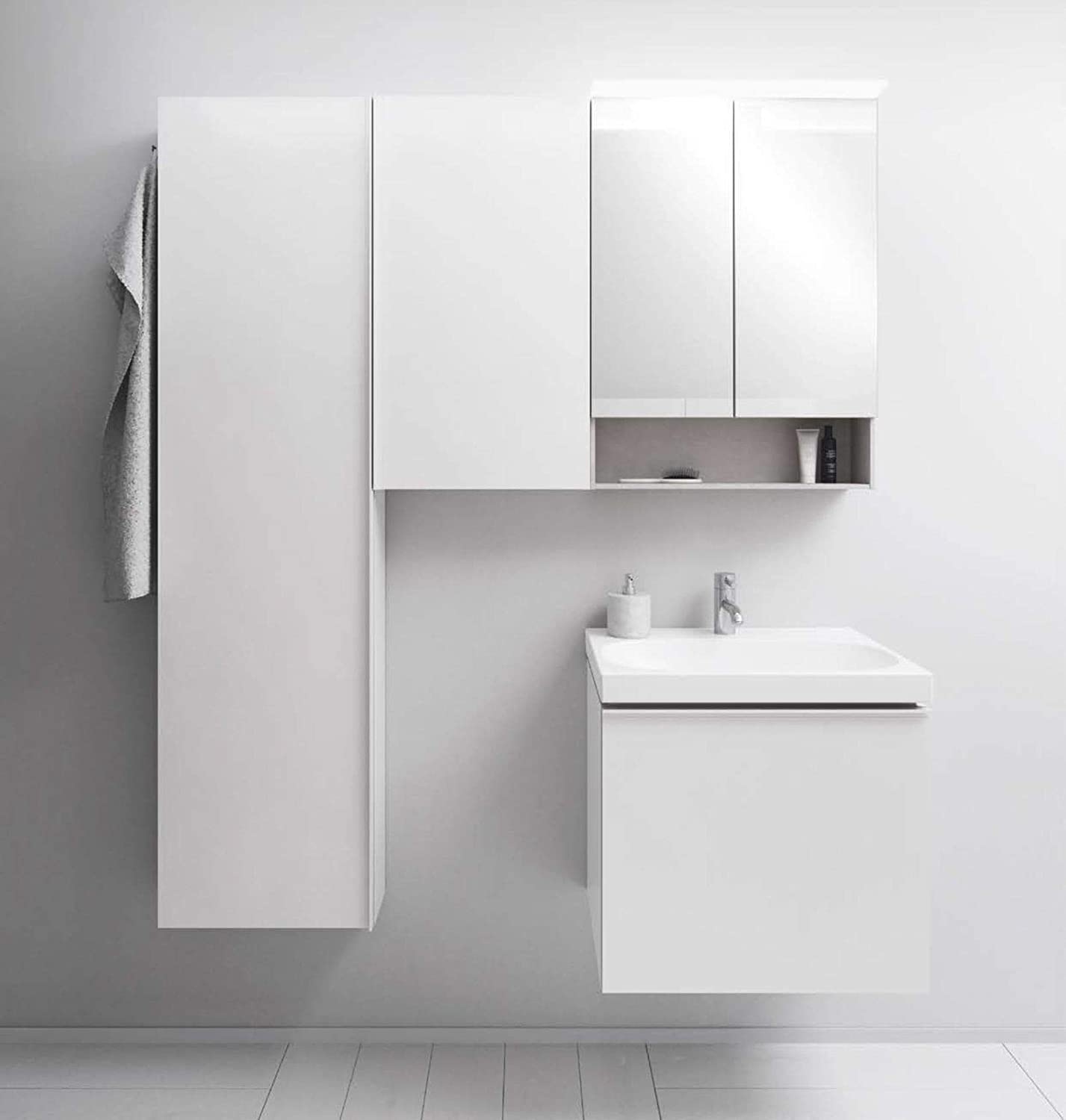 Keramag Acanto 500608, 446x534x376mm, colour (front/body): White and White high gloss lacquered glass