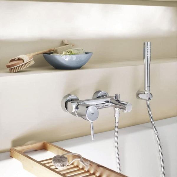 Grohe Concetto Wall Mounted Bath Shower Mixer and Kit 32212001
