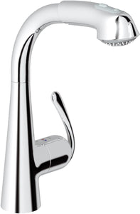 GROHE 32553000 | Zedra Kitchen Tap | Pull-Out Comfort Dual Spray | Chrome