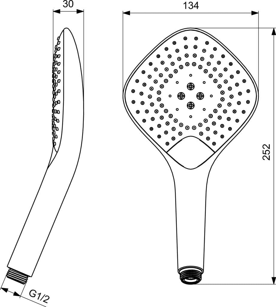 Ideal Standard B1760AA Idealrain Evo Jet Hand Shower, Chrome