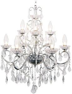 Forum Lighting Spa Vela 9 Light Chandelier - SPA-19714-CHR