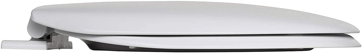 Croydex Anti-Bacterial Toilet Seat with Soft Close Hinges Made from Resilient Polypropylene, White