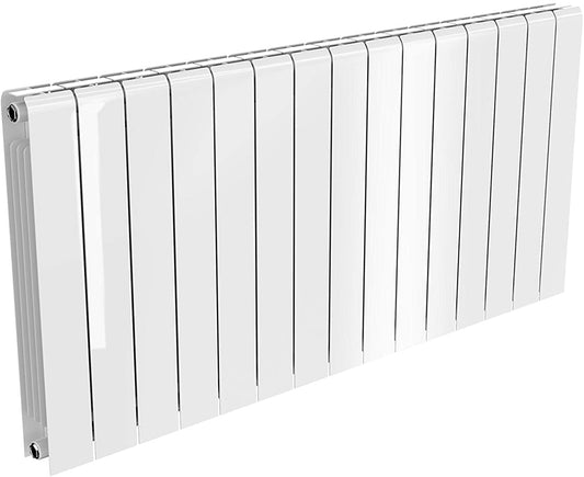 Reina Miray Aluminium White Horizontal Designer Radiator 580mm x 1040mm
