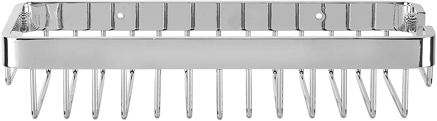 Croydex Aluminium Cosmetic Basket, Stainless-Steel, Chrome, 12.5x26x14 cm