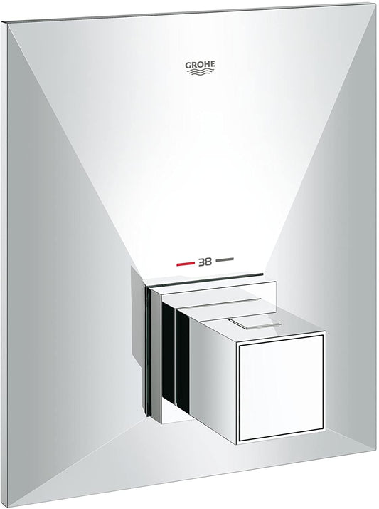 GROHE 19887000 Allure Brilliant Trim for Thermostatic Shower Valve