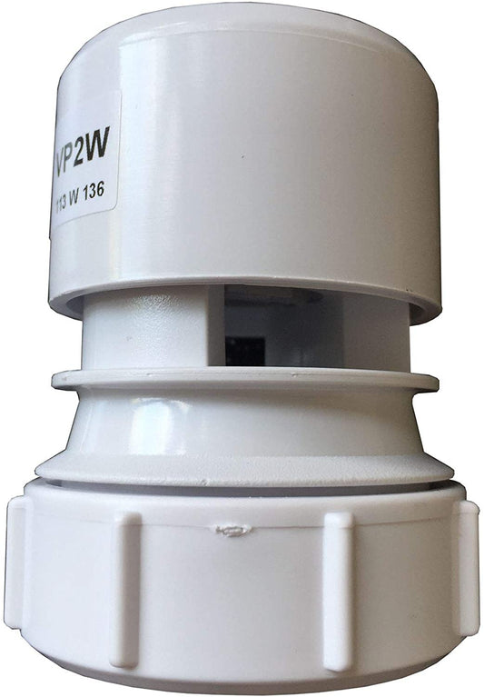 McAlpine VP2W Ventapipe 25 Air Admittance Valve with 1.5"í«ÌÎÌÕ Universal Outlet, White