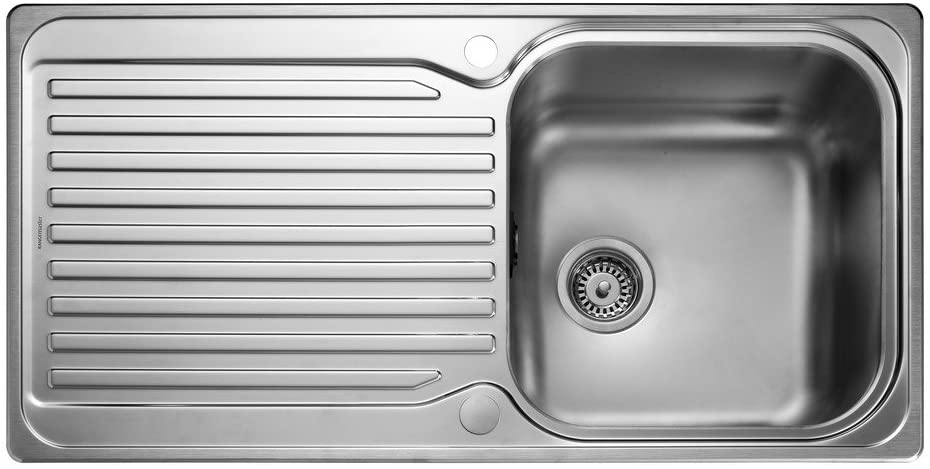 Rangemaster SD9851 Flush-Mounted Sink Rectangular, Stainless Steel, 1 Bowls, Rectangular