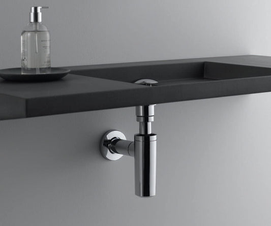 Geberit 150.535.21.1 Gloss Chrome Bath Trap with Overflow