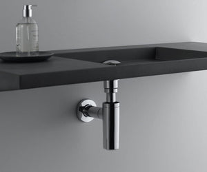 Geberit 150.535.21.1 Gloss Chrome Bath Trap with Overflow