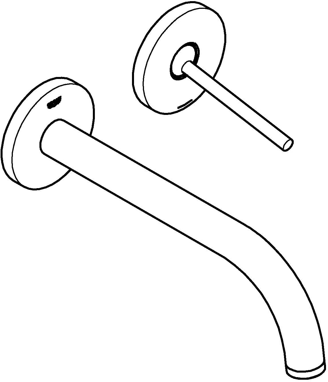 Grohe Atrio 19918003åÊ| Bath Tap with 2-Hole Basin Mixer Tap | Chrome