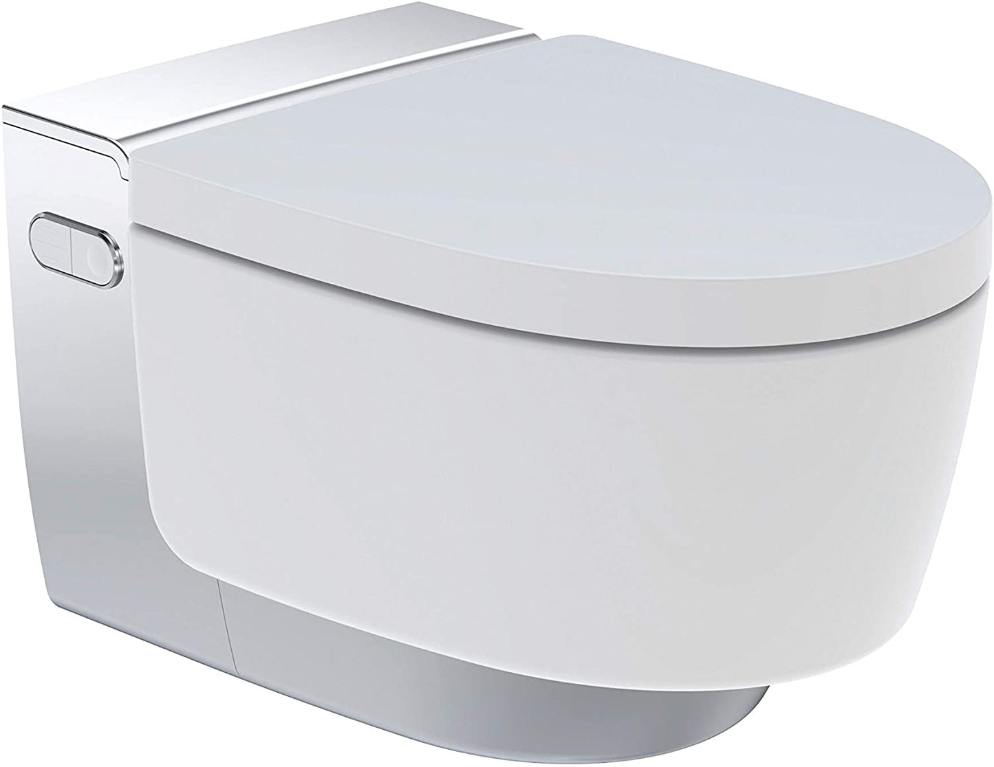 Geberit AquaClean Mera Comfort Complete WC system, flush-mounted, wall-mounted WC, colour: High-gloss chrome-plated - 146.210.21.1