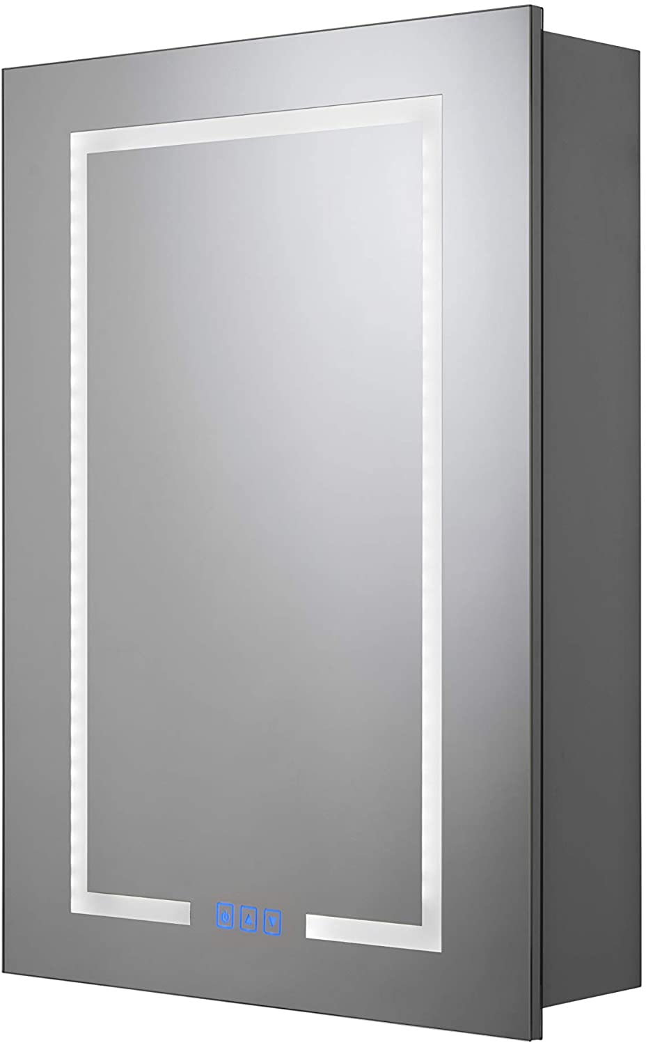 Croydex Clarence Single Door Illuminated Cabinet with Hang N Lock Fitting System