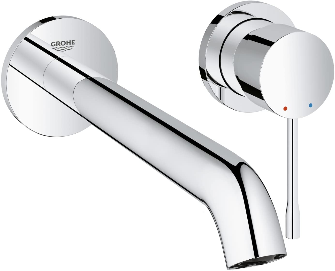 GROHE Essence Wall-Mounted 2-Hole Basin Tap, Final Assembly Set (Concealed Body Not Included)
