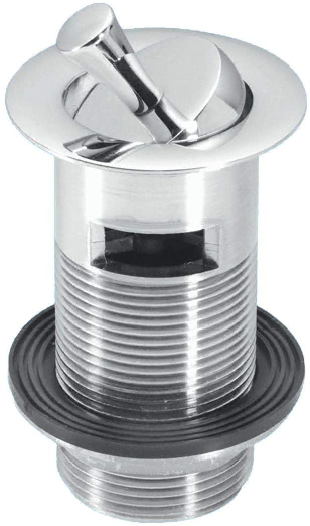 McAlpine 1̴_" Chrome Plated Brass Slotted Swivel Handle Basin Waste BW60SPH-CB