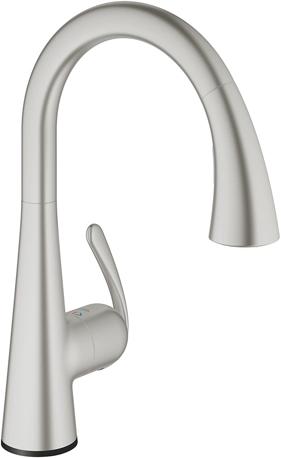 GROHE 30219DC1 | Zedra Touch Kitchen Tap | Pull-Down Shower Head | Supersteel