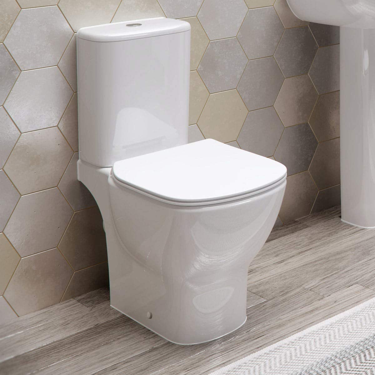 Ideal Standard T356401 Tesi Close Coupled Toilet with Aquablade Technology