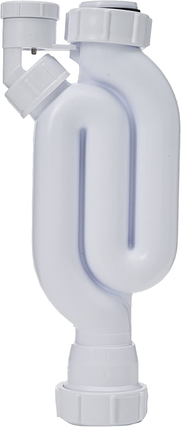McAlpine X10V Straight Through Anti-Syphon Trap, White