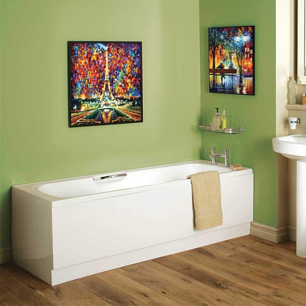 Arley Granada 1700mm No Tap Holes 8mm Single Ended Bath