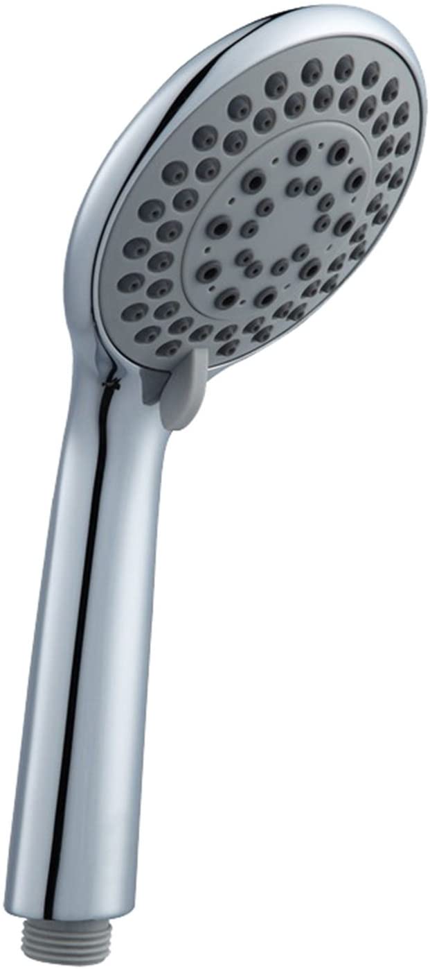 SuperJet Chrome Shower Head -5 Spray Patterns - Suitable for Gravity, Electric, Combi or Power Showers - Rub clean Jets