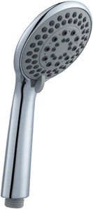 SuperJet Chrome Shower Head -5 Spray Patterns - Suitable for Gravity, Electric, Combi or Power Showers - Rub clean Jets