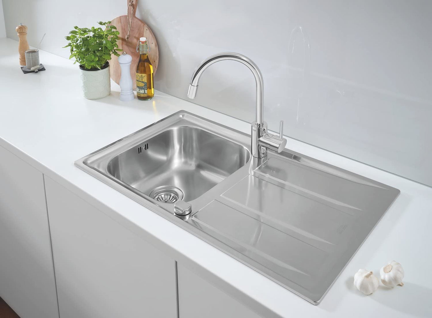 GROHE 31570SD0 | K400 Kitchen Sink & Concetto Tap Bundle