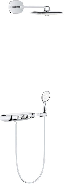Grohe 26443LS0 Rainshower SmartControl Thermostatic Shower System, Moon White