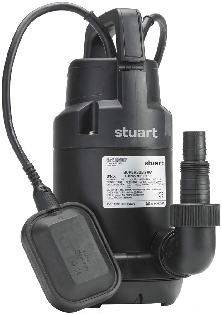 Stuart Turner Submersible Supersub 230VA Automatic Float Switch Pump 46540