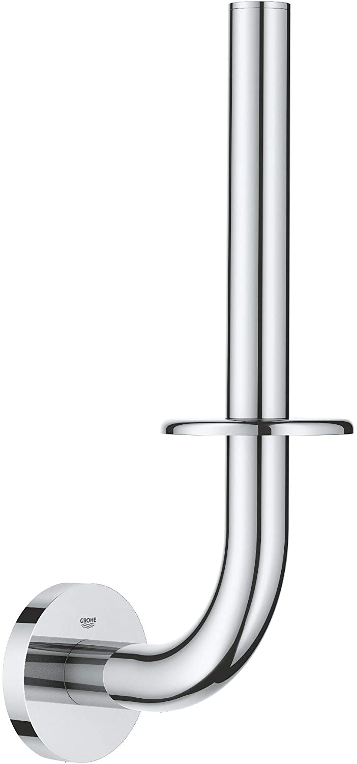 GROHE Essentials Paper Holder with Lid Silver