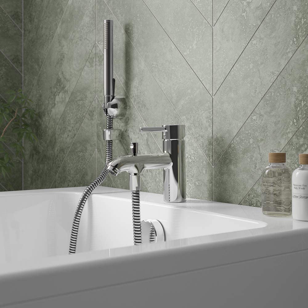Ideal Standard BC191AA Ceraline one tap Hole Bath Shower Mixer, Chrome